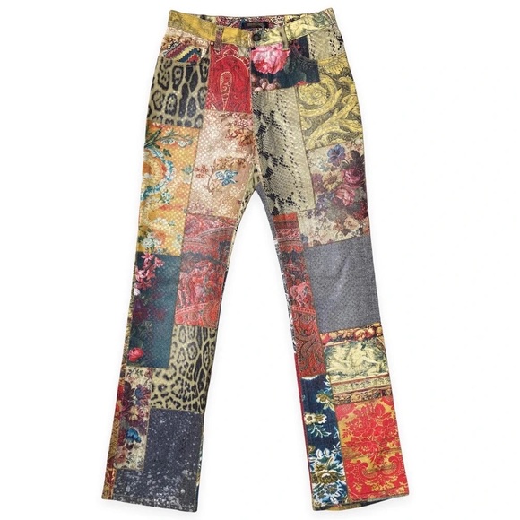 Roberto Cavalli Denim - Vintage Roberto Cavalli Patchwork Jeans